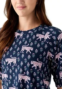 Women's Elbow Raglan Knit Top