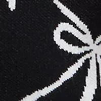 Women's Puff Sleeve Intarsia Knit Tunic Sweater