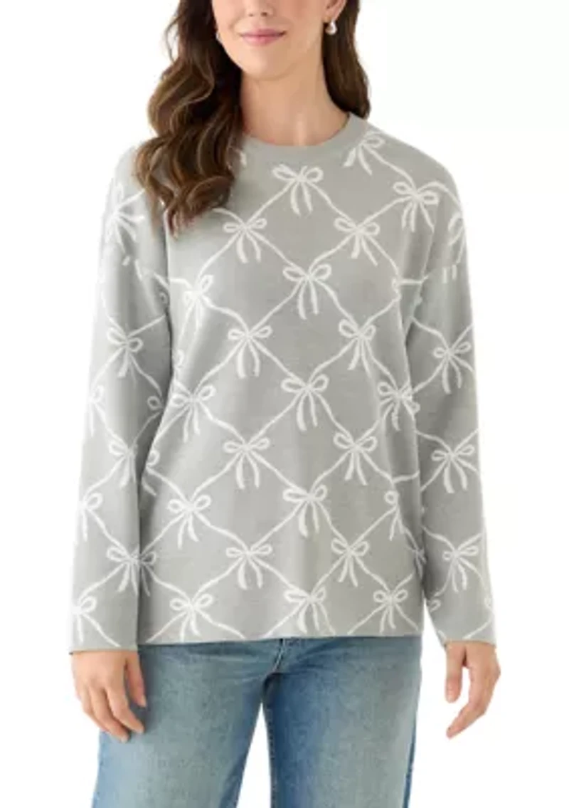 Women's Intarsia Knit Tunic Sweater