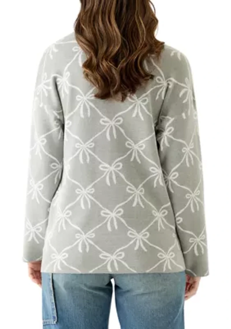 Women's Intarsia Knit Tunic Sweater