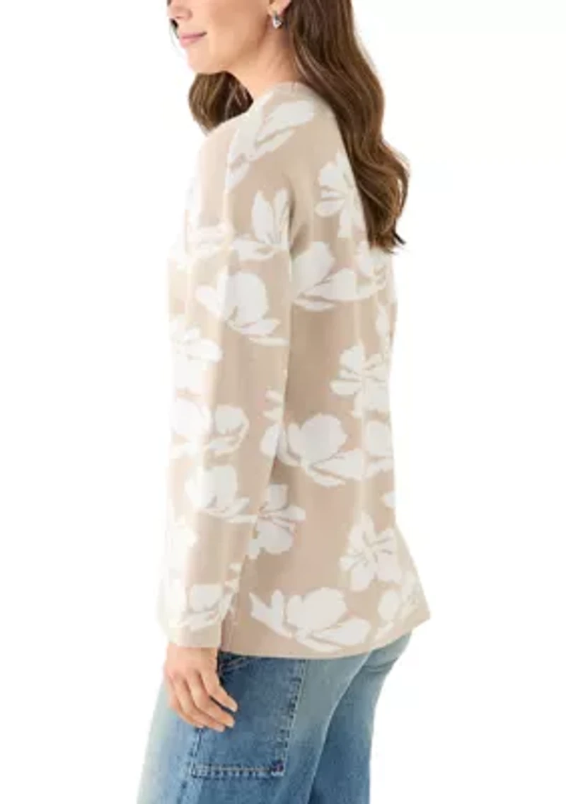 Women's Intarsia Knit Tunic Sweater