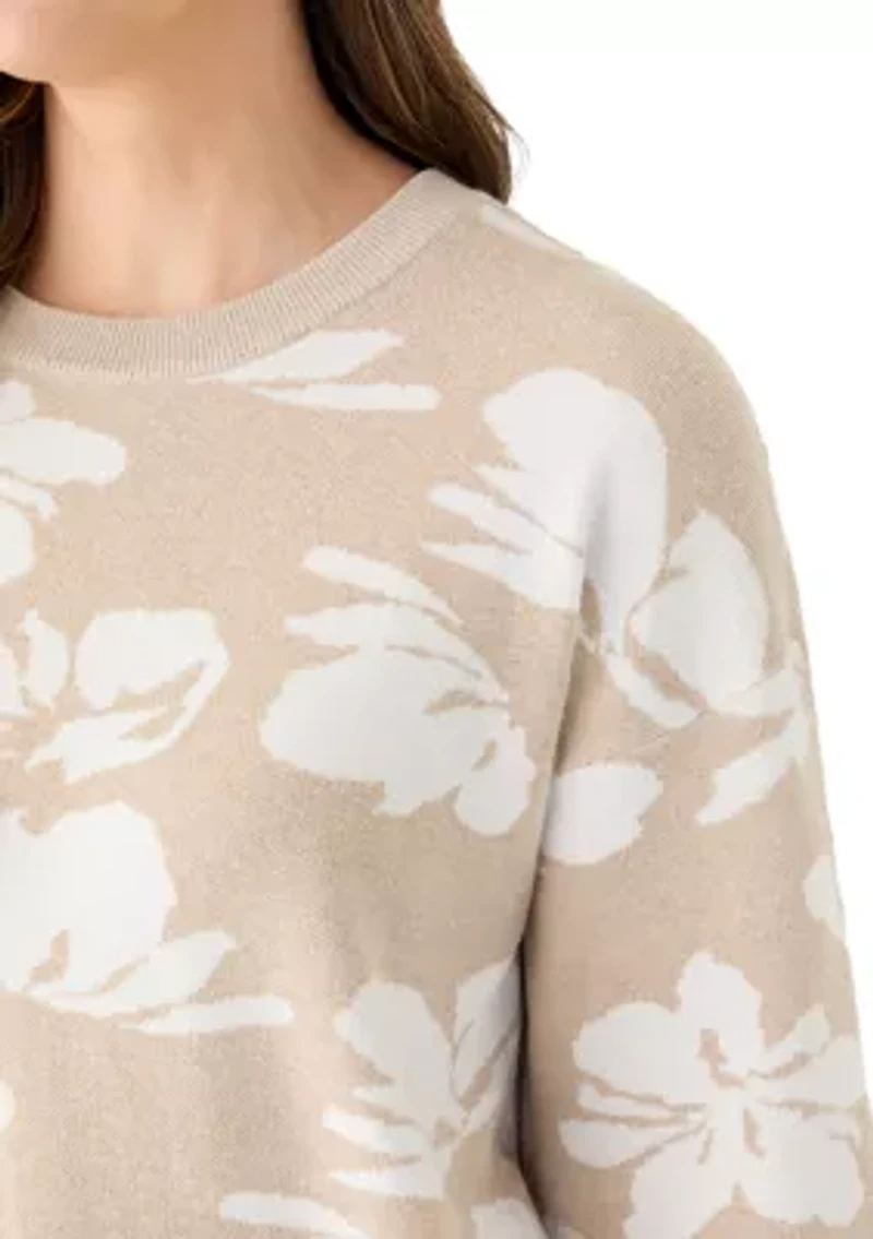 Women's Intarsia Knit Tunic Sweater