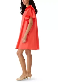 Women's Flutter Sleeve Mini Dress