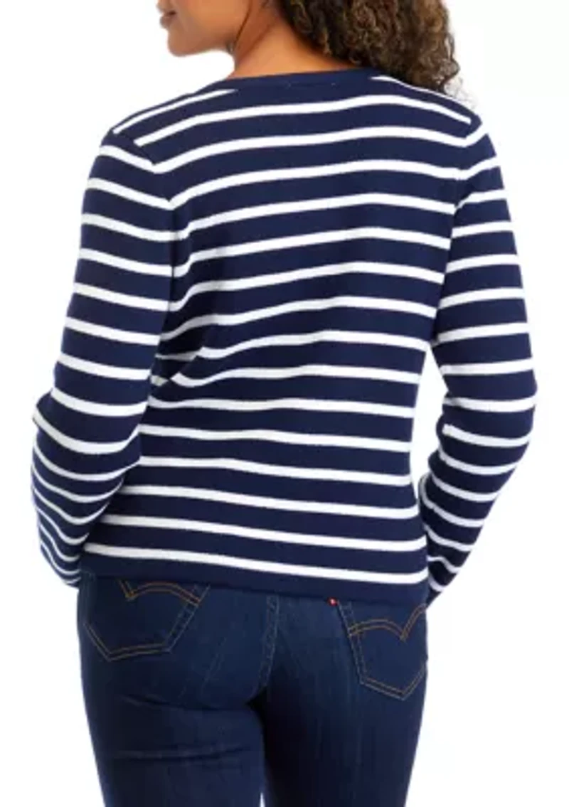 Women's Button Crop Cardigan