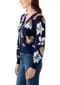 Women's Intarsia Knit Cropped Cardigan