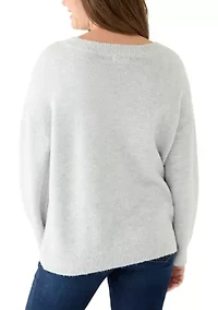 Petite Shine Bow Sweater