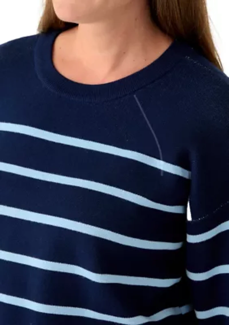 Petite Intarsia Knit Tunic Sweater