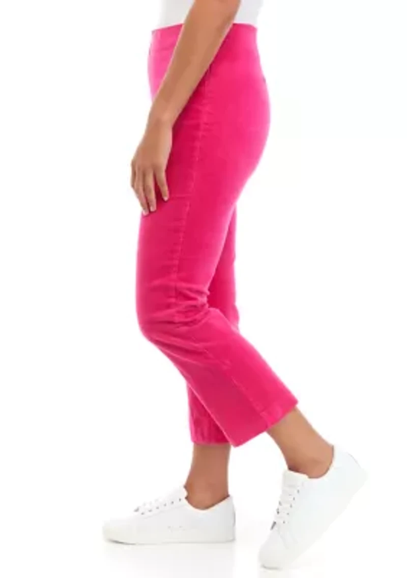 Petite Kick Flare Leg Corduroy Pants