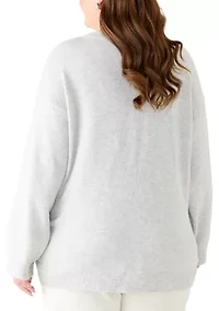 Plus Shine Bow Sweater