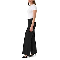 Pintuck Wide Leg Jean