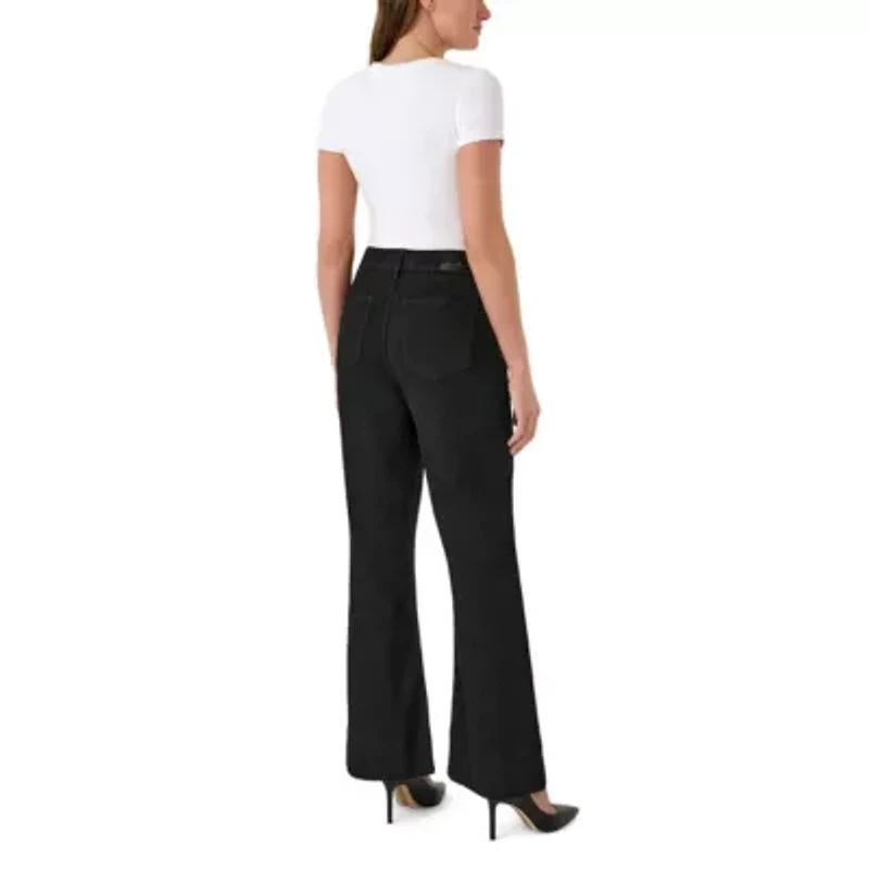 Pintuck Wide Leg Jean