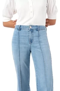 Pintuck Wide Leg