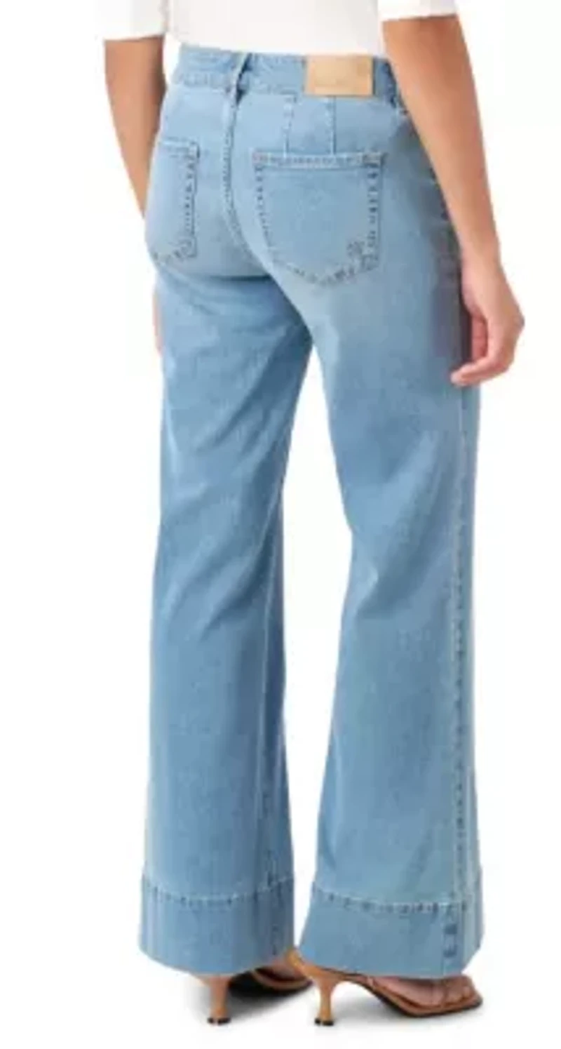 Pintuck Wide Leg