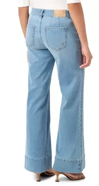 Pintuck Wide Leg