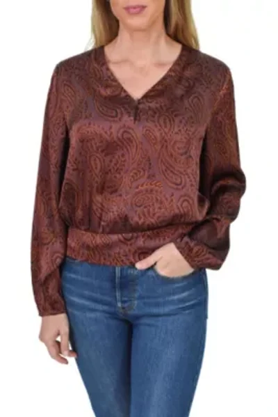 Paisley V-Neck Top