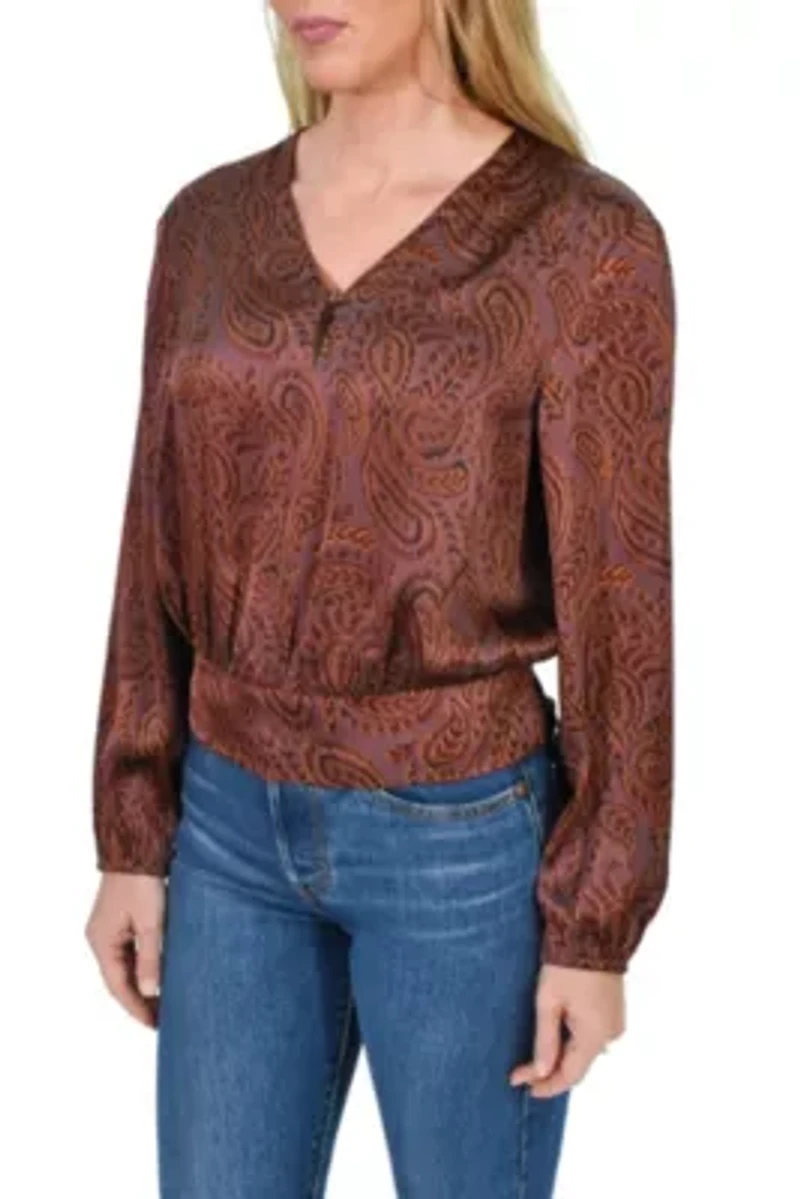 Paisley V-Neck Top