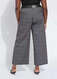 Denver Hi Waist Wide leg Printed Ponte Curvy