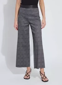 Denver Hi Waist Wide Leg Printed Ponte