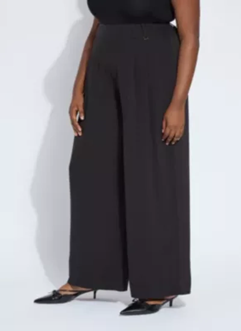 Darcy pleated Wide Leg trouser Curvy