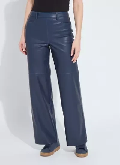 Cortina Hi Waist Wide Leg Vegan Leather