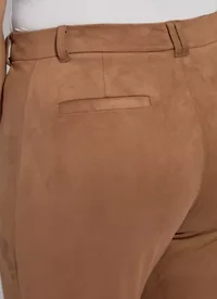 Vionette Vegan Suede Wide Leg Trouser Curvy
