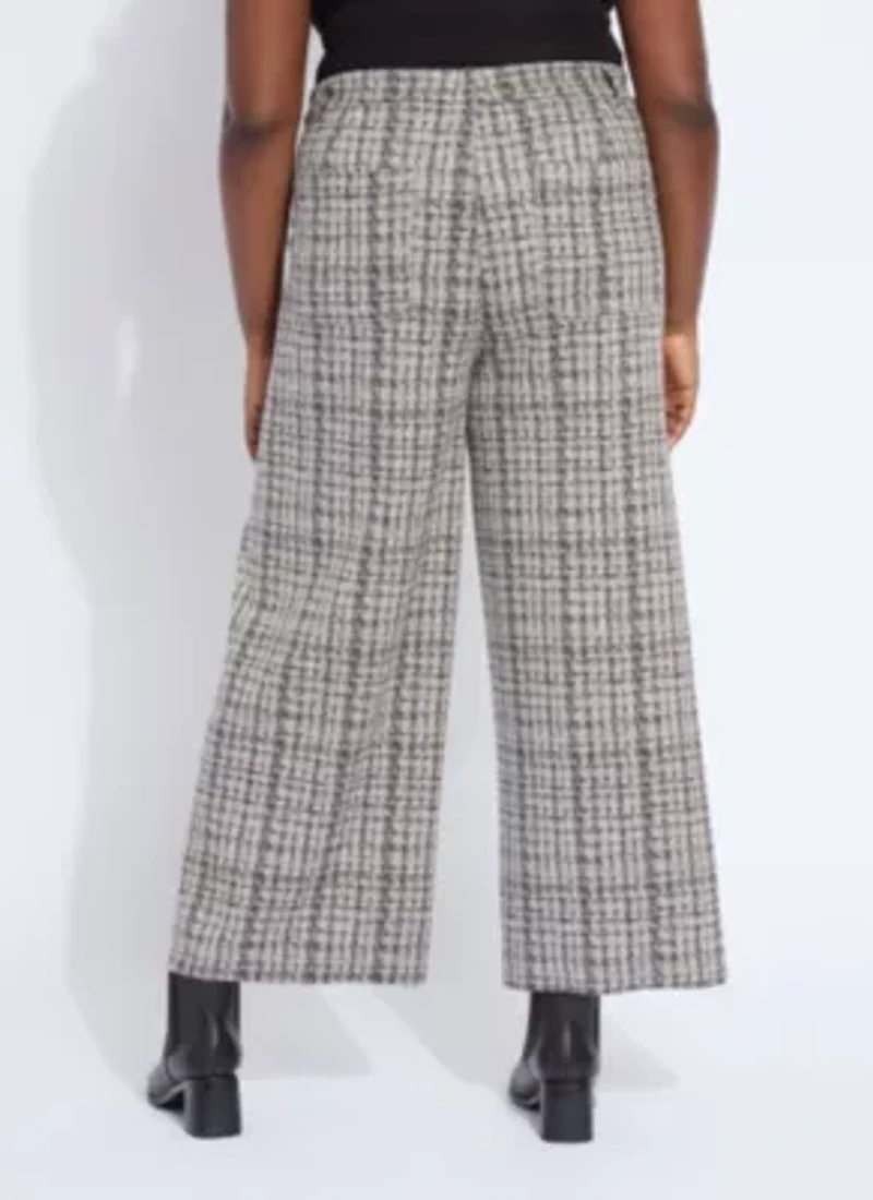 Erin Hi Waist Wide Leg Neoprene Curvy