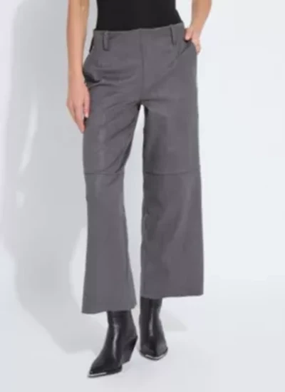 Amina Patent Foil Vegan Suede Pant