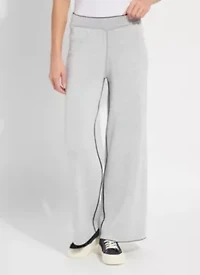 ODESSA REVERSIBLE KNIT LOUNGE WIDE LEG