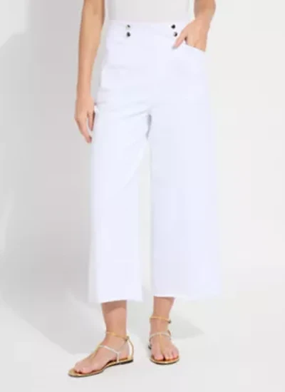 DION SAILOR CROP PALAZZO DENIM