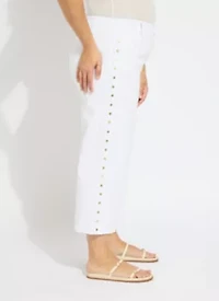WILLA SCALLOP STUDDED CROP DENIM CURVY