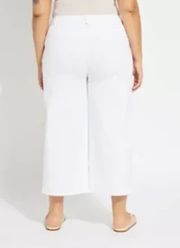 WILLA SCALLOP STUDDED CROP DENIM CURVY