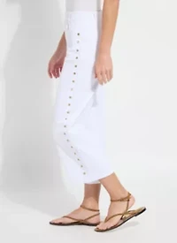 WILLA SCALLOP STUDDED CROP DENIM