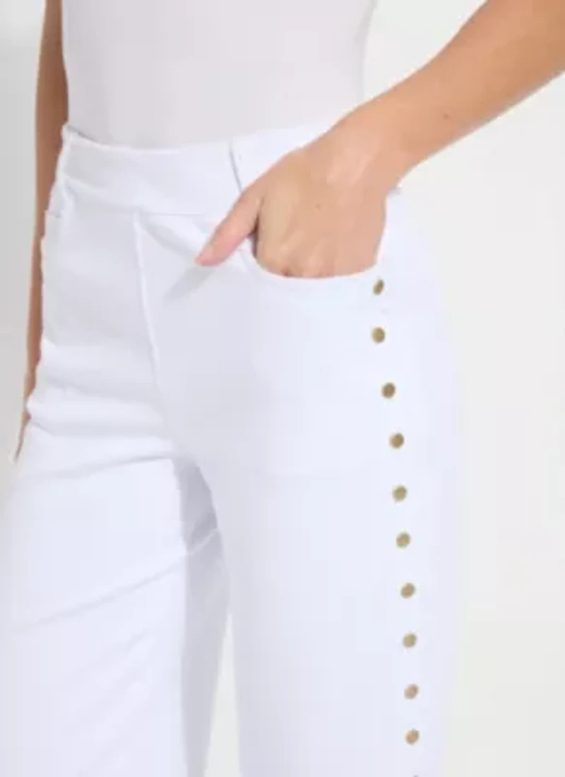 WILLA SCALLOP STUDDED CROP DENIM