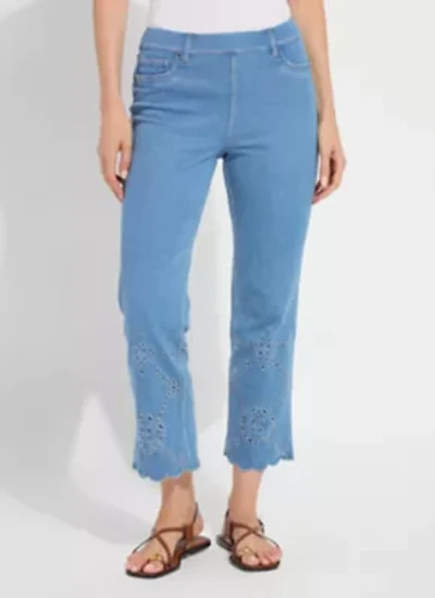 BILLIE EYELET STRAIGHT DENIM