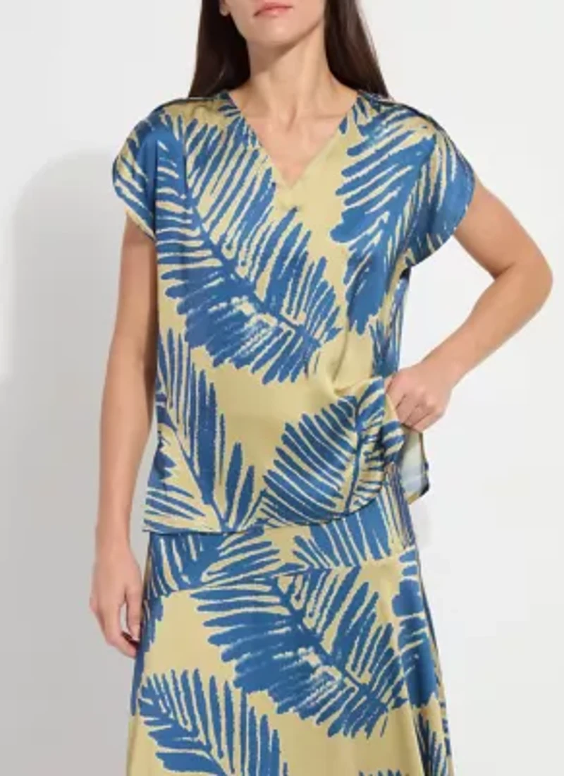 CATRIONA TULIP SLEEVE PRINTED TOP