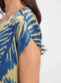 CATRIONA TULIP SLEEVE PRINTED TOP