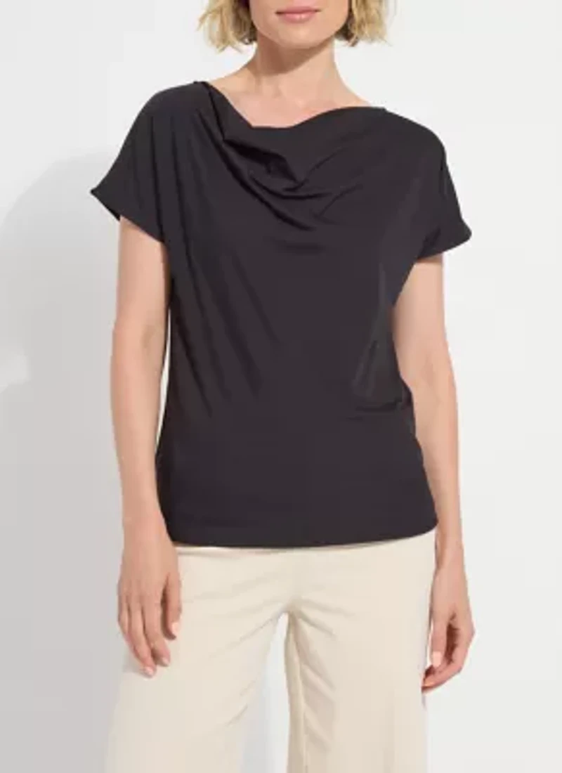 ENSLEY COWL NECK TOP