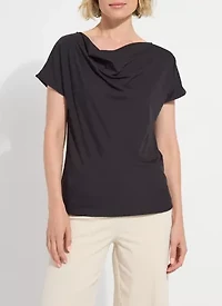 ENSLEY COWL NECK TOP