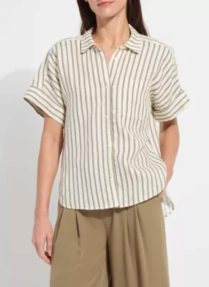 ADLEY LINEN BOXY SHIRT