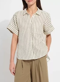 ADLEY LINEN BOXY SHIRT