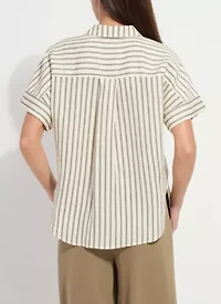 ADLEY LINEN BOXY SHIRT