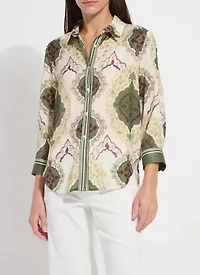ISHANI ROLL TAB PRINTED SHIRT
