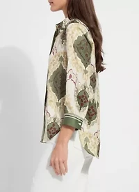 ISHANI ROLL TAB PRINTED SHIRT