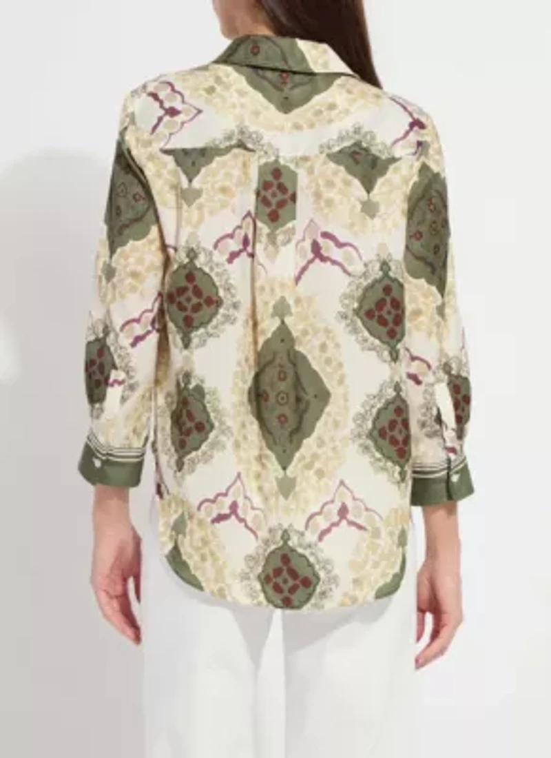 ISHANI ROLL TAB PRINTED SHIRT