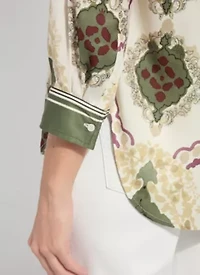 ISHANI ROLL TAB PRINTED SHIRT