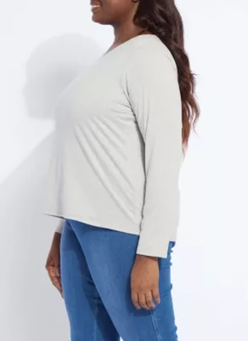 LYSSENTIAL "COOL- FRESH" LONG SLEEVE TEE CURVY