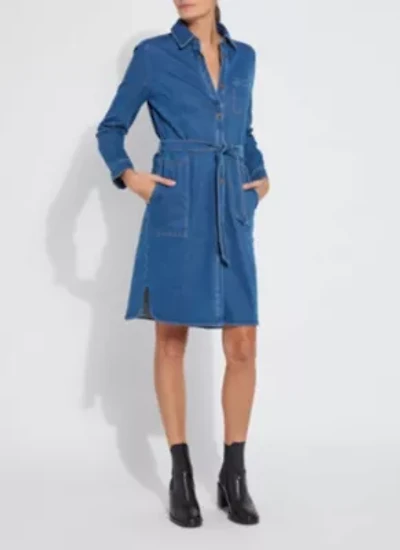 Knit Denim Schiffer Dress