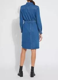 Knit Denim Schiffer Dress