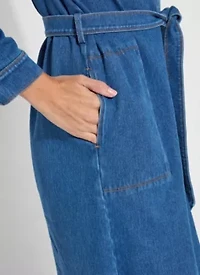 Knit Denim Schiffer Dress
