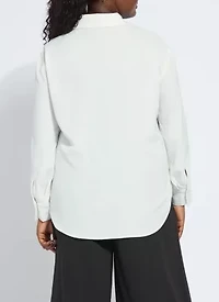 Natasha Lace Trim Shirt Curvy